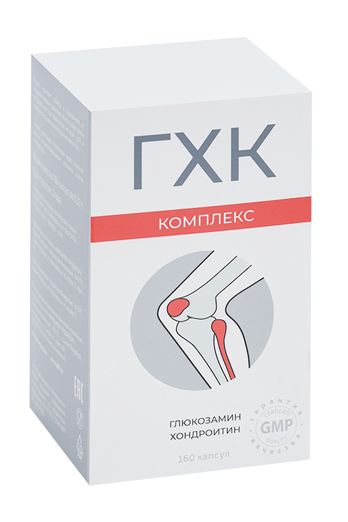 

Глюкозамин-хондроитиновый комплекс (ГХК), 0,32 г, 160 шт, капсулы