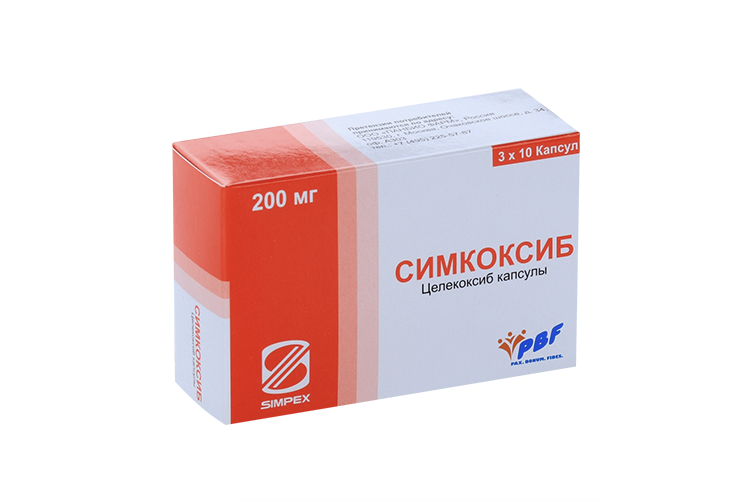 

Целекоксиб Симкоксиб 200 мг, 30 шт, капсулы