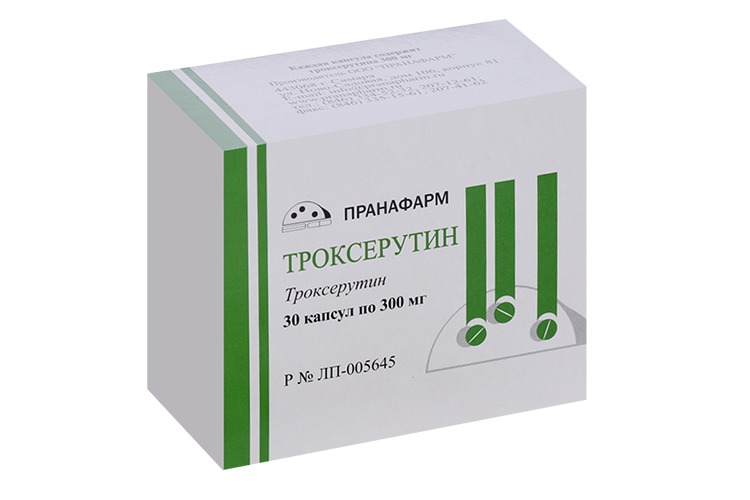 

Троксерутин 300 мг, 30 шт, капсулы