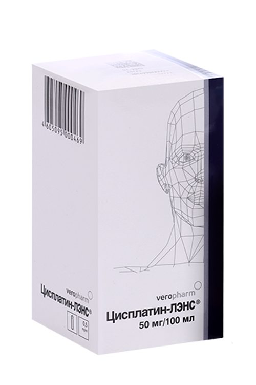 

Цисплатин-Лэнс 0.5 мг/мл, 100 мл, концентрат для приготовления раствора для инфузий