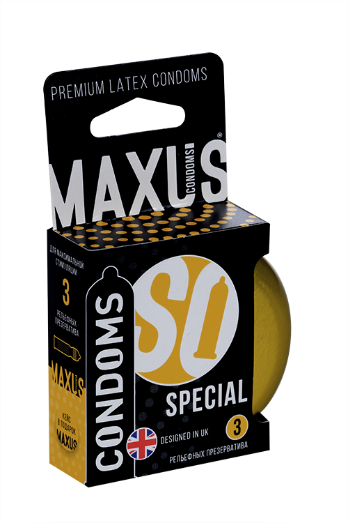 Презервативы Максус Точечно-ребристые спешиал, 3 шт