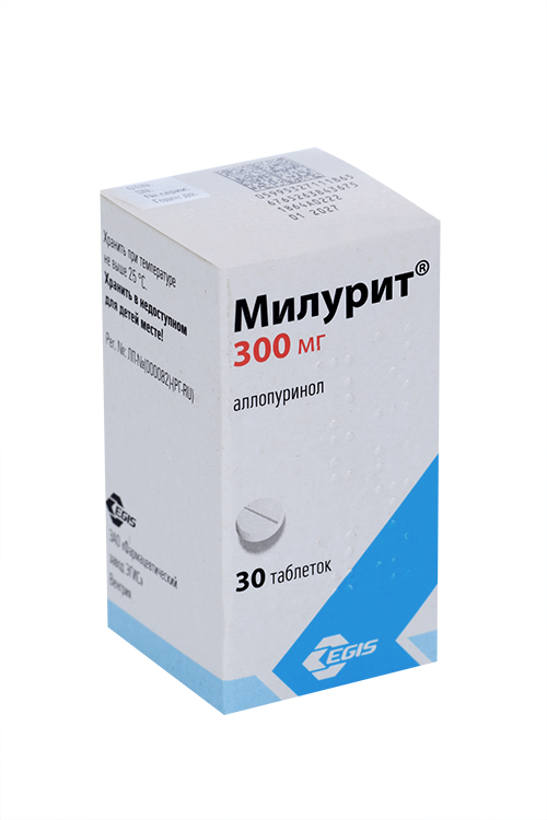 

Милурит 300 мг, 30 шт, таблетки