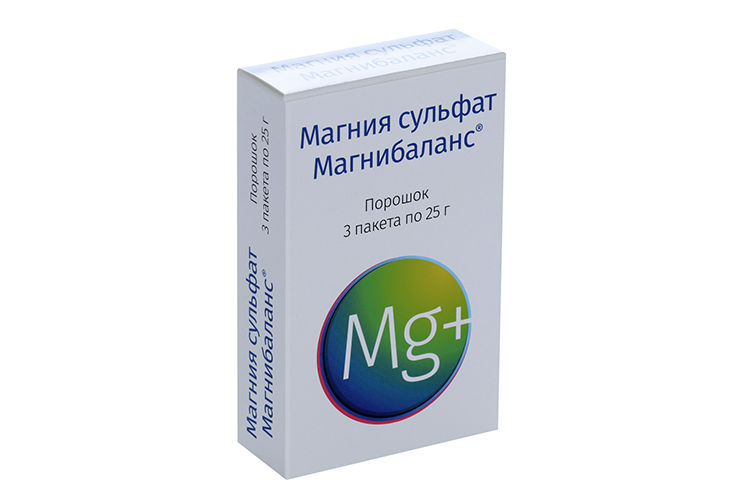 

Магния сульфат, 25 г, 3 шт, порошок