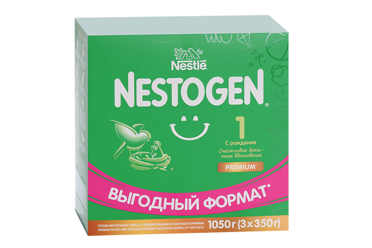 

Смесь Нестле Нестожен 1 Премиум (с 0 мес), 1 050 г