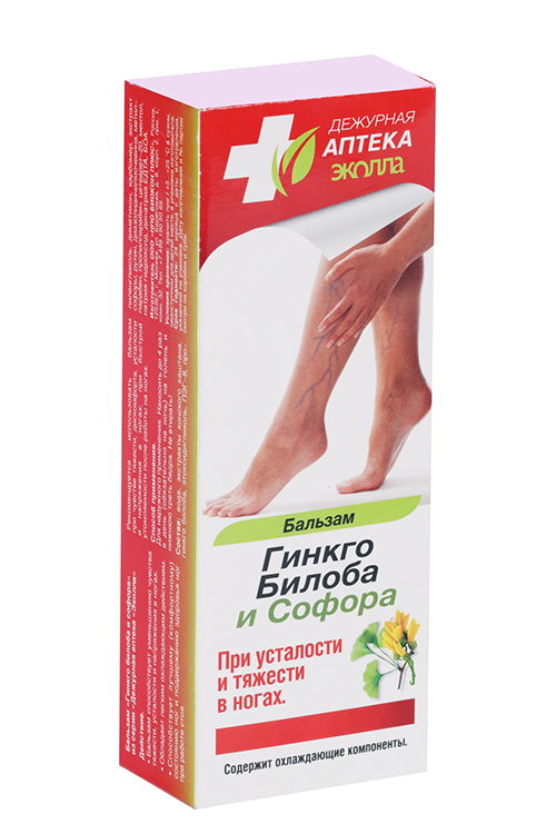 

Бальзам Дежурная аптека гинкго билоба/софора д/ног, 50 г