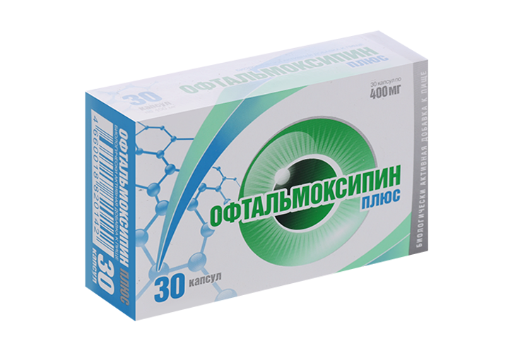 

Офтальмоксипин плюс, 400 мг, 30 шт, капсулы