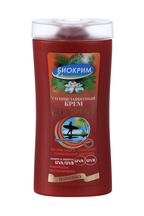 

Крем Биокрим солнцезащит SPF60 Спорт, 200 мл