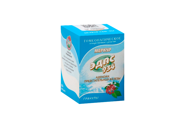 

Меркур Эдас-934, 20 г, гранулы гомеопатические
