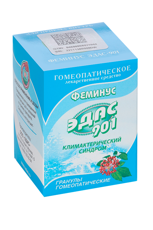

Феминус Эдас-901, 20 г, гранулы гомеопатические