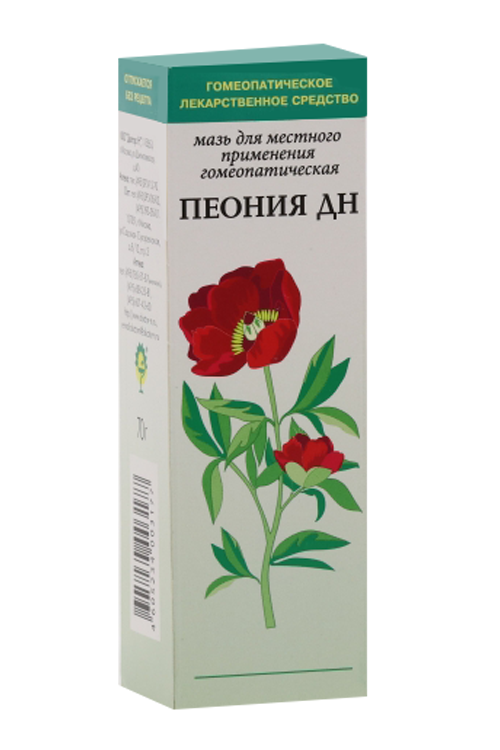Пеония ДН, 70 г, мазь для наружного применения гомеопатическая