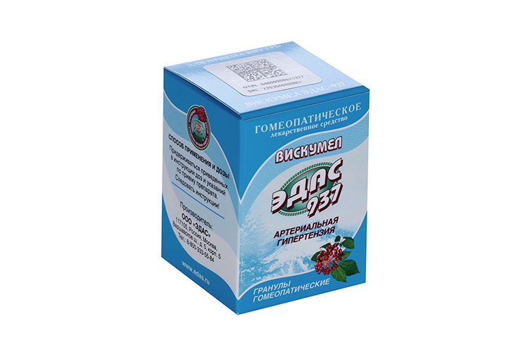 

Вискумел Эдас-937, 20 г, гранулы гомеопатические