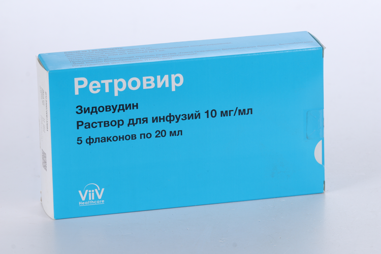 

Ретровир 10 мг/мл, 20 мл, 5 шт, раствор для инфузий