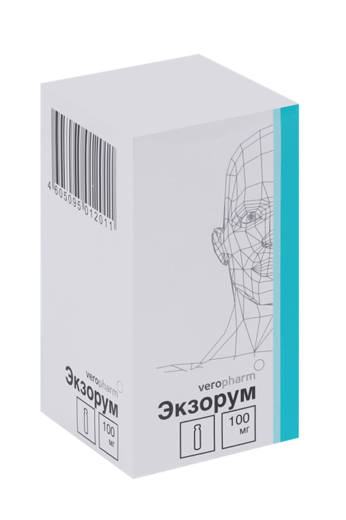 

Экзорум 100 мг, лиофилизат для приготовления раствора для инфузий