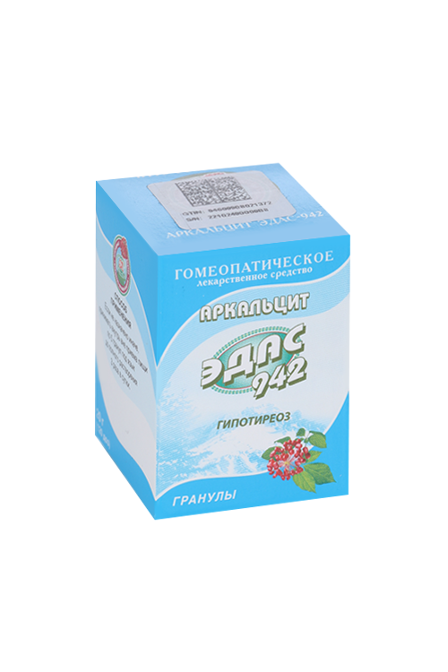 

Аркальцит Эдас-942, 20 г, гранулы гомеопатические