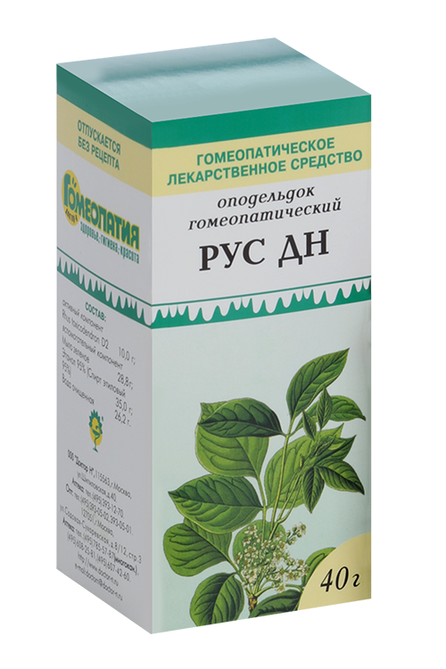 

Рус ДН, 40 г, оподельдок гомеопатический