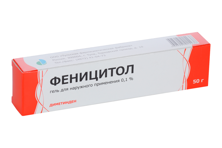 

Феницитол 0.1%, 50 г, гель для наружного применения