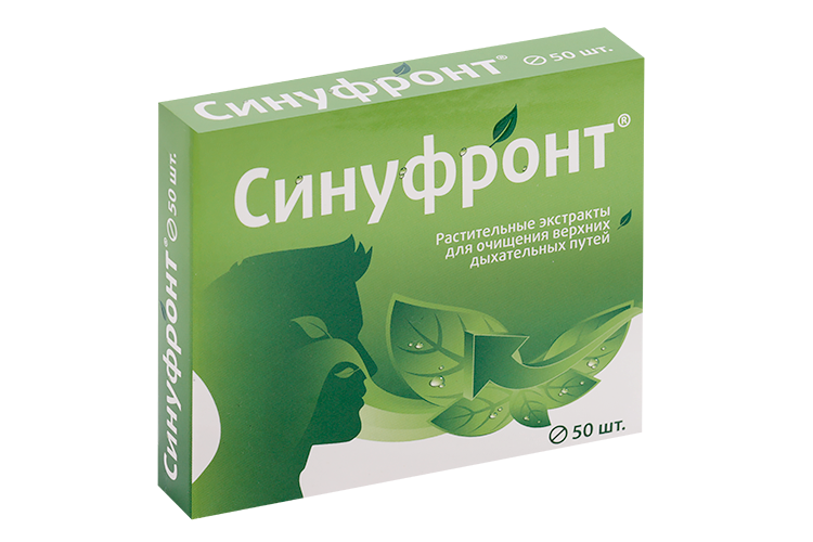 

Синуфронт, 50 шт, таблетки покрытые оболочкой