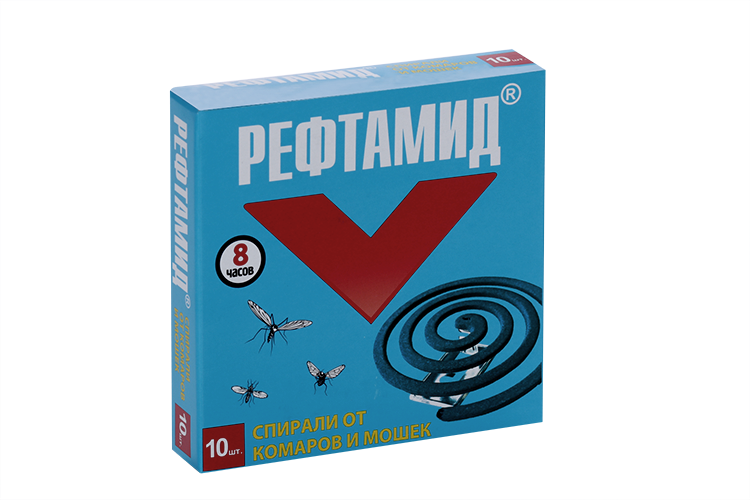 

Спираль Рефтамид защита от комаров, 10 шт