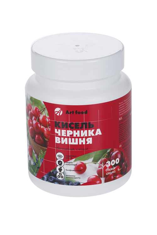 

Кисель Черника-вишня, 300 г, гранулы