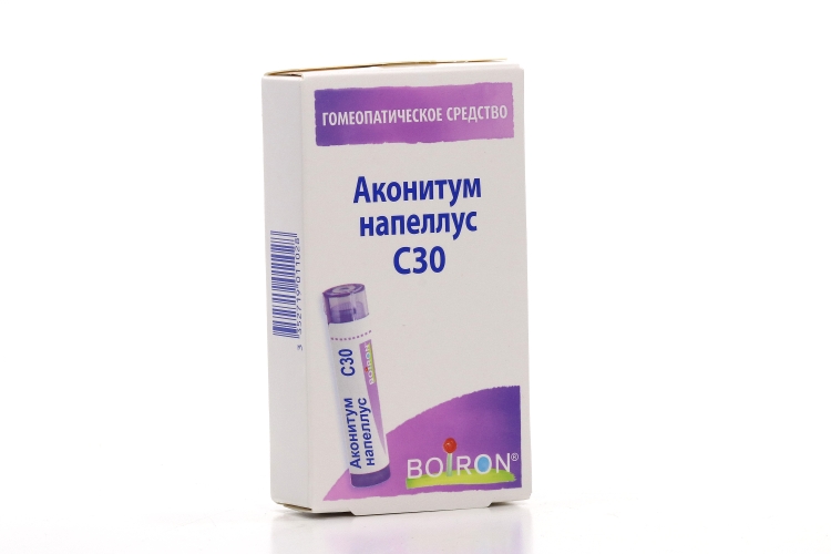 

Гомеопатические монокомпонентные препараты растительного происхождения 4 г, гранулы гомеопатические C30 Аконитум Напеллус