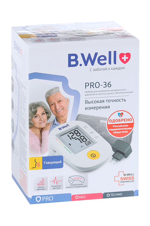 

Тонометр автомат B Well PRO-36