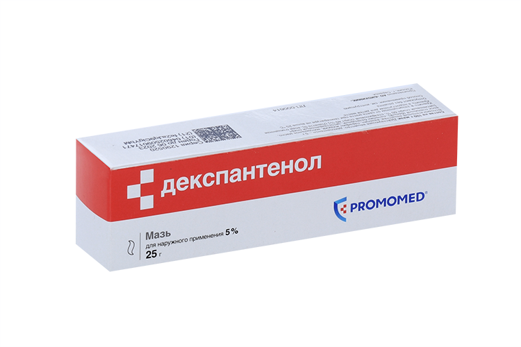 

Декспантенол 5%, 25 г, мазь для наружного применения