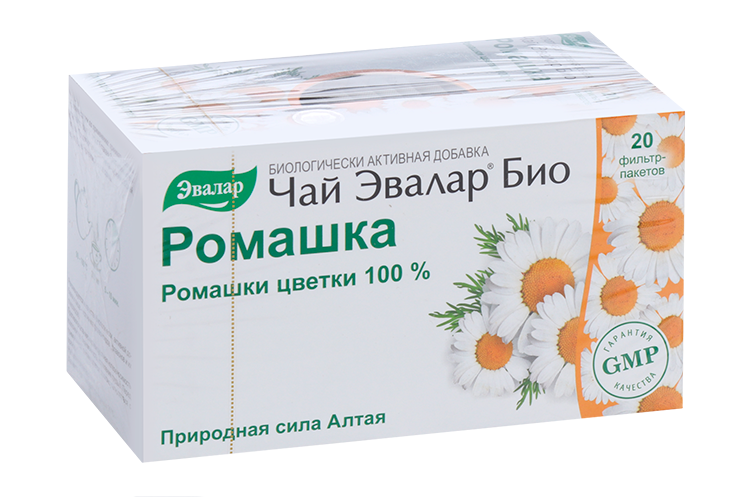 

Чай Эвалар Био Ромашка, 1,2 г, 20 шт