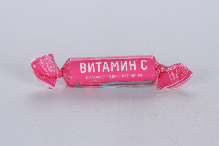 

Аскорбиновая к-та с сахаром Малина, 2,5 г, 10 шт, таблетки