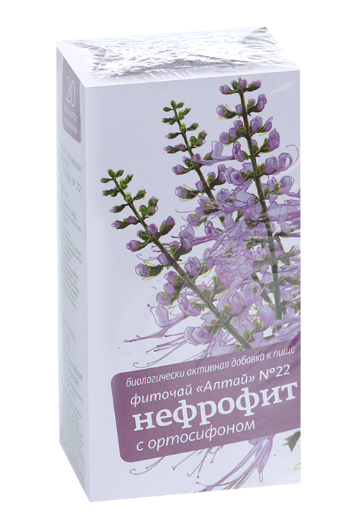 

Фиточай Алтай №22 нефрофит с ортосифоном, 2 г, 20 шт, ф/п