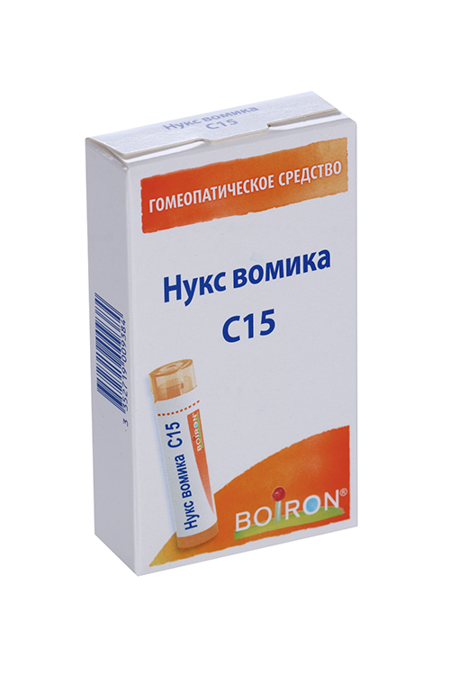 

Гомеопатические монокомпонентные препараты растительного происхождения 4 г, гранулы гомеопатические C15 Нукс Вомика