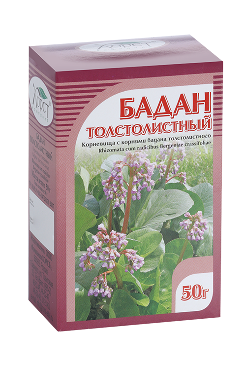 

Бадана корневища, 50 г, сырье измельченное