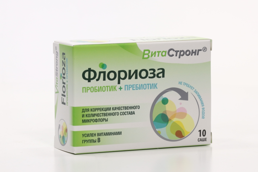 Флориоза ВитаСтронг, 1,7 г, 10 шт, саше