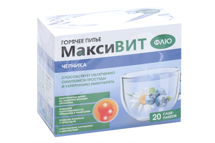 

Горячее питье Максивит детский черная смородина, 5 г, 20 шт, порошок