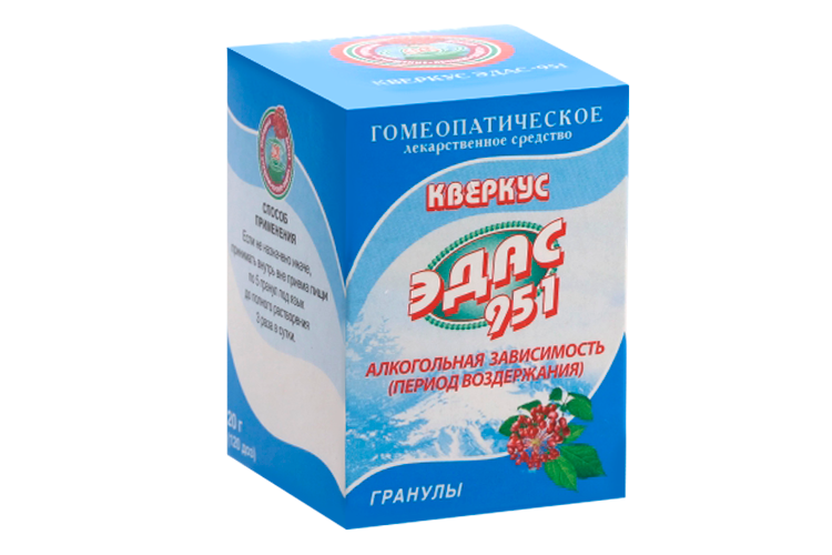 Кверкус Эдас-951, 20 г, гранулы гомеопатические