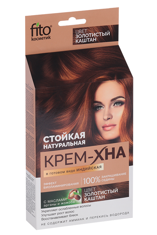 

Крем-Хна Индийская золотистый каштан, 50 мл