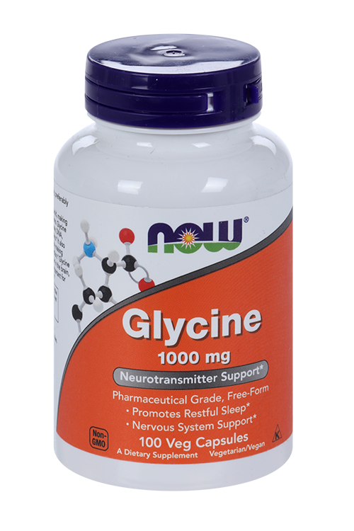 

Глицин (Glycine) 1000 мг NOW, 100 капсул массой 1184 мг (0107)