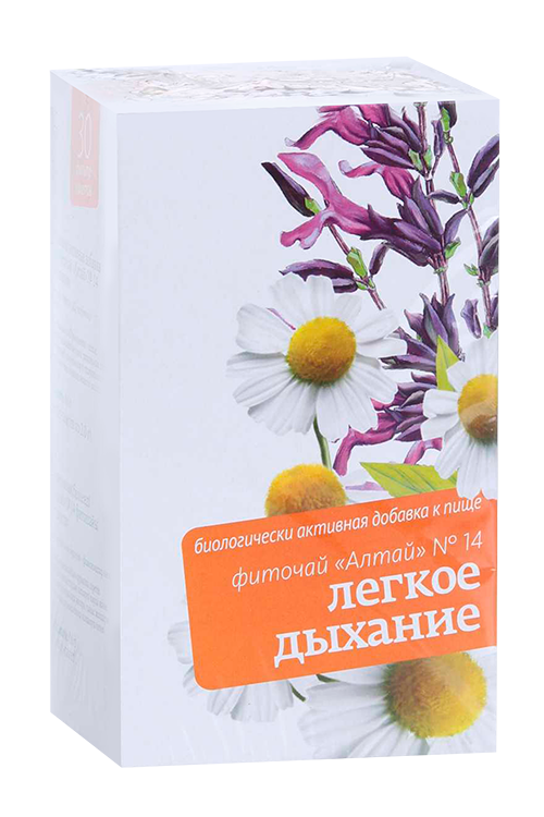 

Чайный напиток Алтай №14 Легкое дыхание 2 г, 30 шт