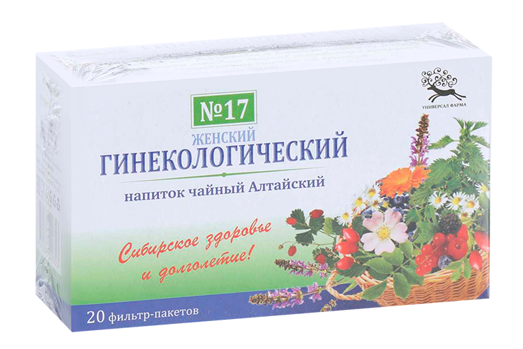 

Чайный напиток Алтайский №17 Женский 1,5 г, 20 шт, фильтр-пакет