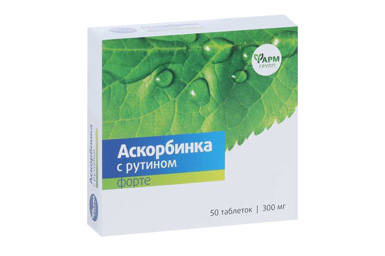 

Аскорбинка с рутином форте, 50 шт, таблетки