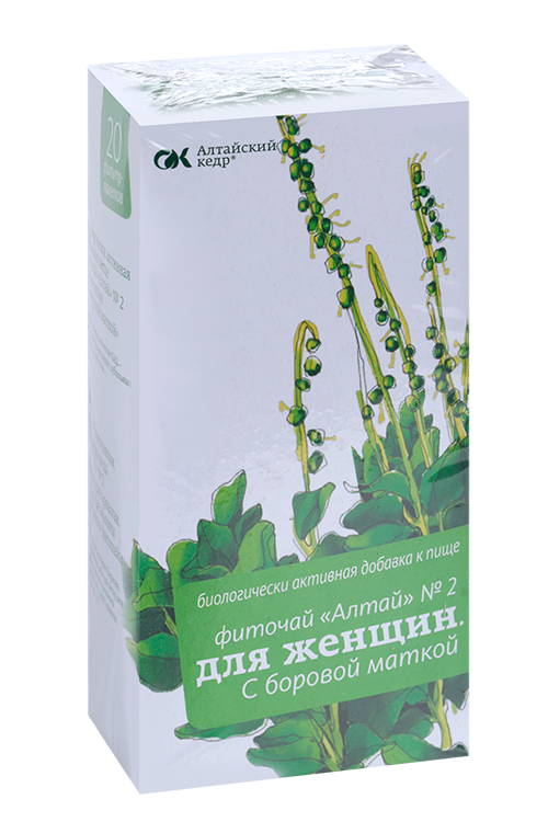 

Фиточай Алтай №2 Боровая матка д/женщин, 2 г, 20 шт