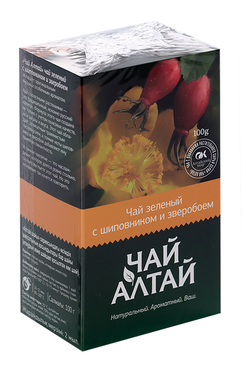

Зеленый Чай Алтай с Шиповником и Зверобоем, 100 г