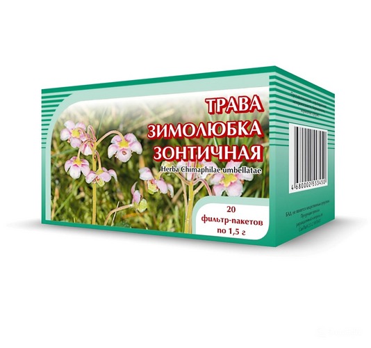 

Зимолюбка зонтичная, 1,5 г, 20 шт, трава измельченая