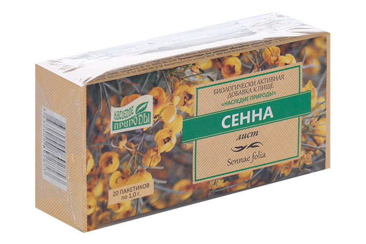

Сенна Наследие природы, 1 г, 20 шт, сырье растительное