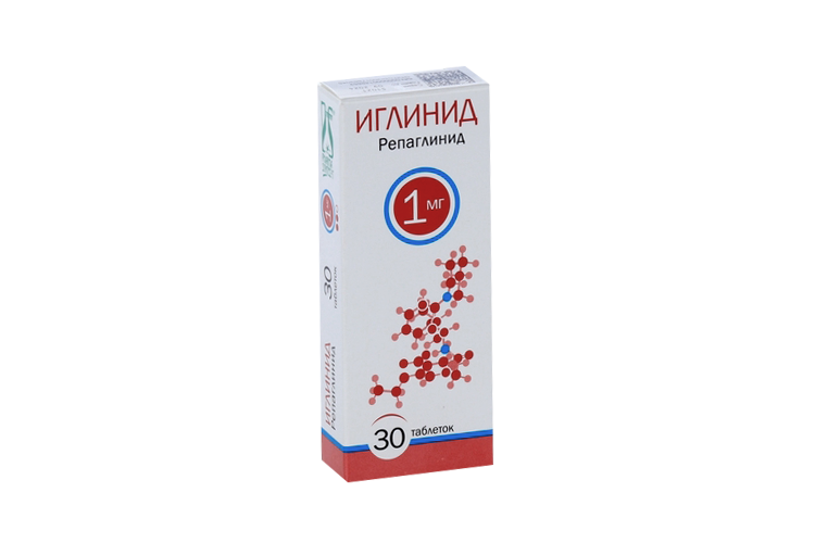 

Иглинид 1 мг, 30 шт, таблетки