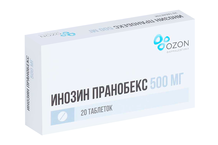 Инозин Пранобекс 500 мг, 20 шт, таблетки