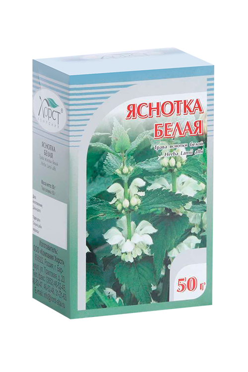 

Яснотка белая трава, 50 г, сырье растительное