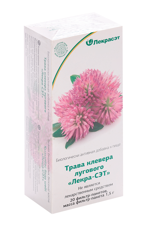 

Клевер луговой трава серии Алтай, 1,5 г, 20 шт, ф/п