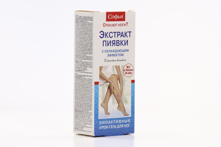 Софья крем-гель д/ног охлаждающий экстракт пиявки, 75 мл