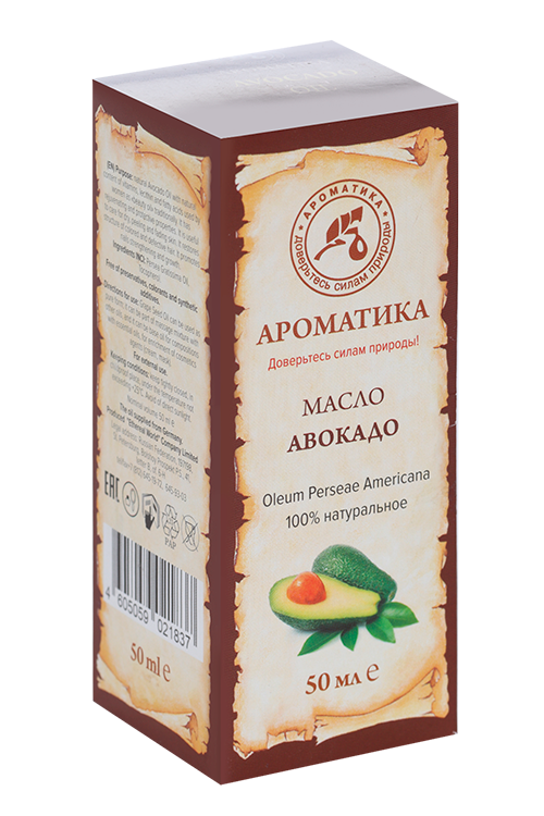 

Масло Авокадо, 50 мл, Ароматика