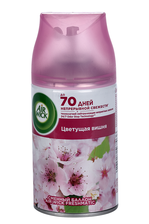 

Сменный баллон Air Wick для авт. аэрозольного освежителя воздуха Цветущая вишня